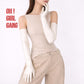 Latex PU Long Gloves (70cm) Beige