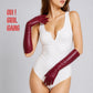Burgundy Latex PU Long Gloves (40cm)