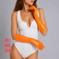 New Colors: Neon Orange (Shiny), Pink (Matt)Latex Short Gloves (40cm)