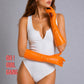 New Colors: Neon Orange (Shiny), Pink (Matt)Latex Short Gloves (40cm)