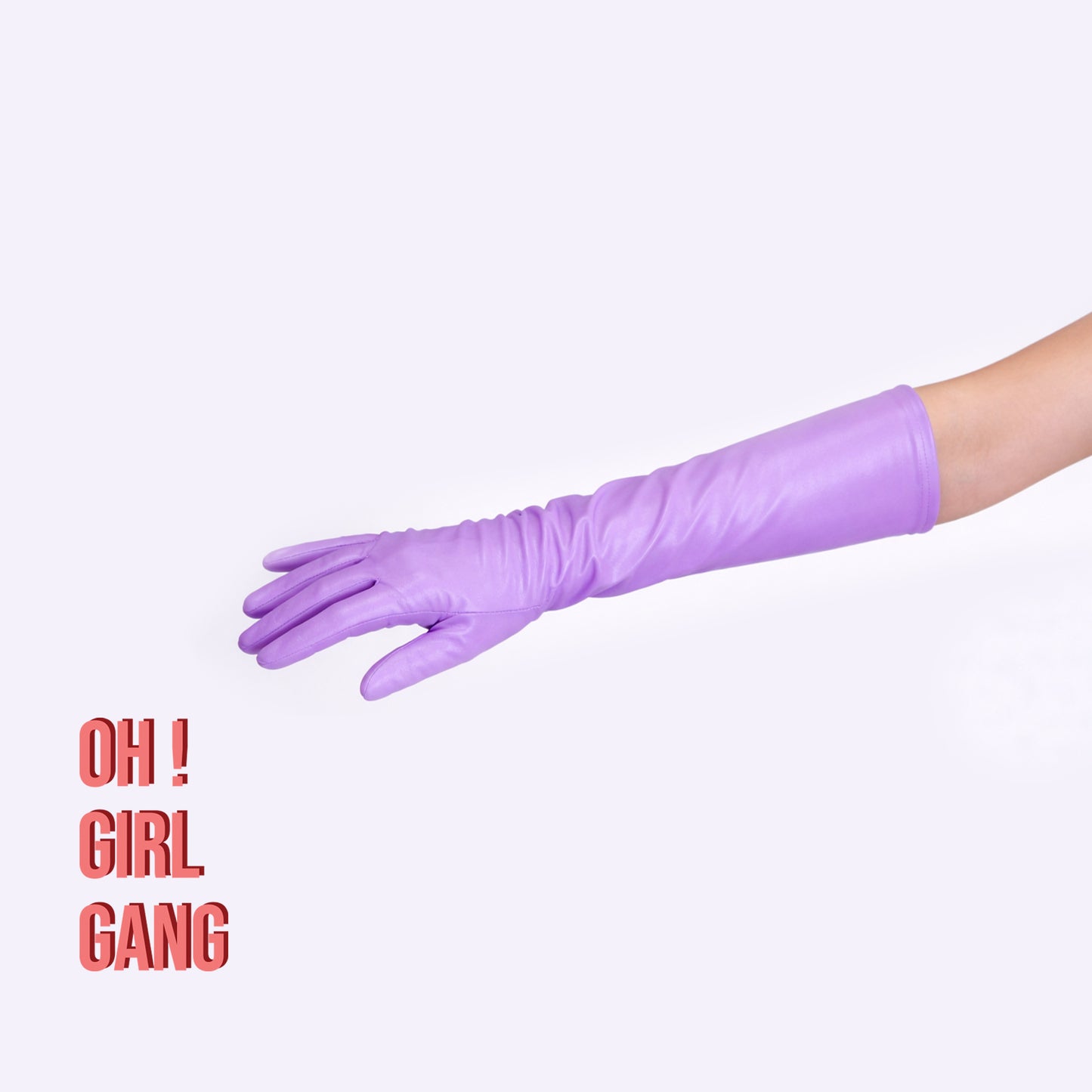 Lavender Purple Opera leather Gloves (28cm, 40cm, 50cm, 60cm, 70cm)