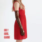 Leopard Print PU Leather Opera Gloves