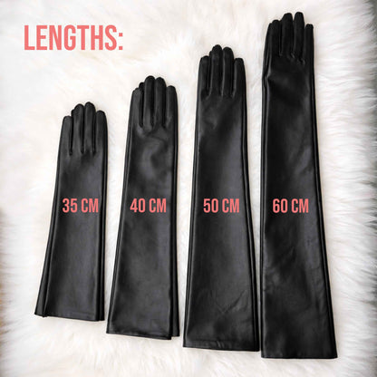 Genuine Leather Opera Gloves for Men & Women with Sizes 