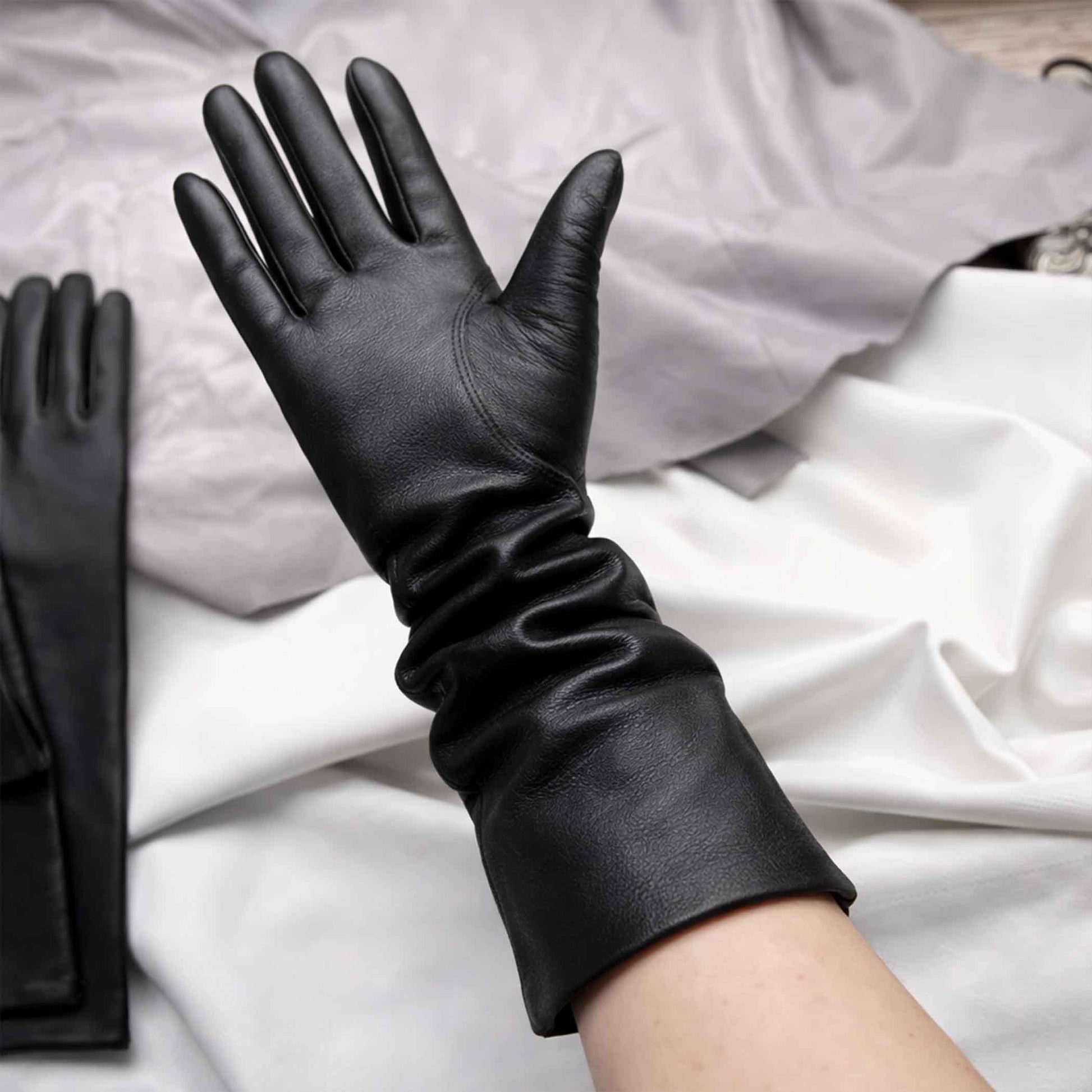 Genuine Leather Opera Gloves for Men & Women with Sizes 