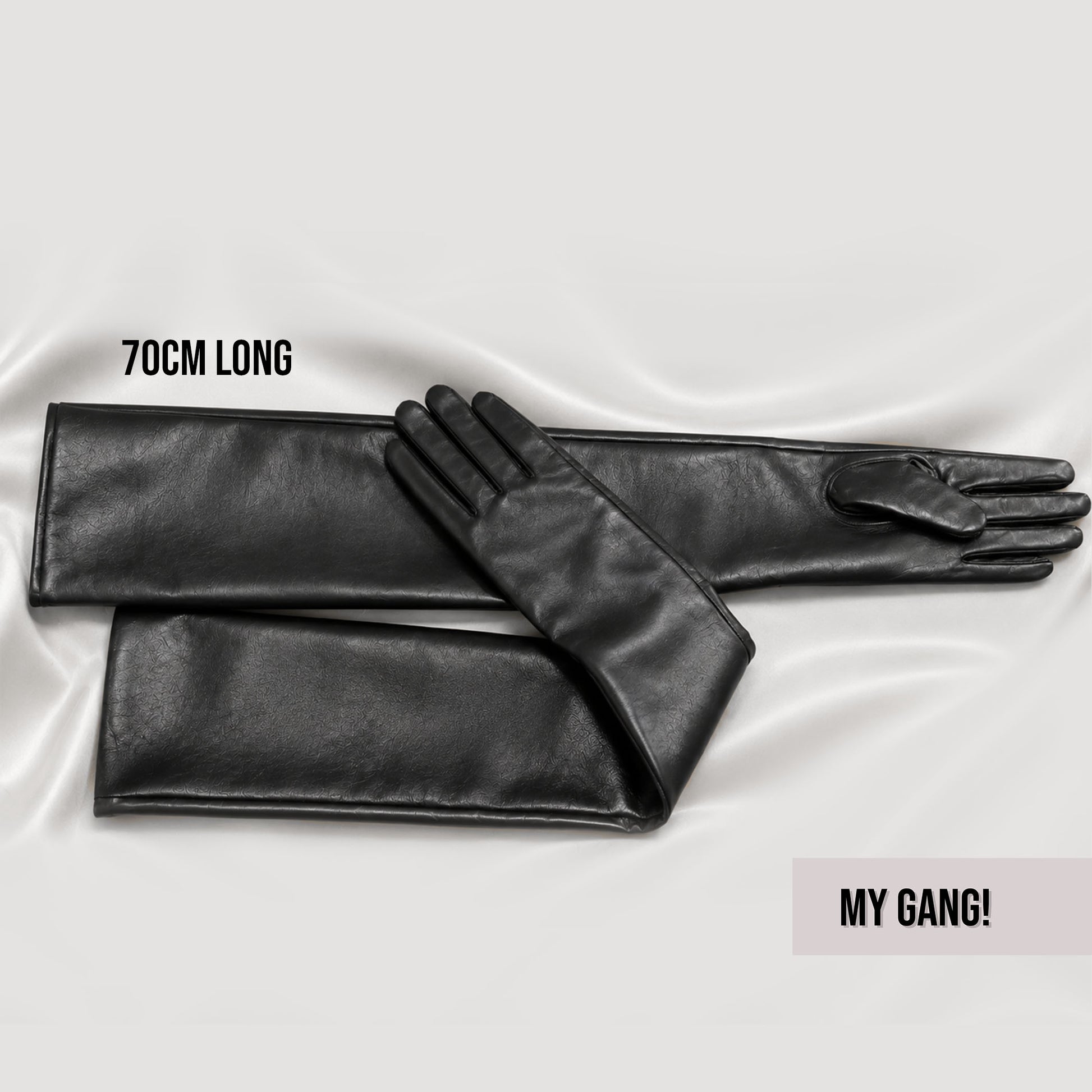 Men’s Genuine Leather Gloves, Custom Long Leather Gloves, Touchscreen Gloves, Thin Lining, Sizes S–XL, 35cm–80cm Lengths