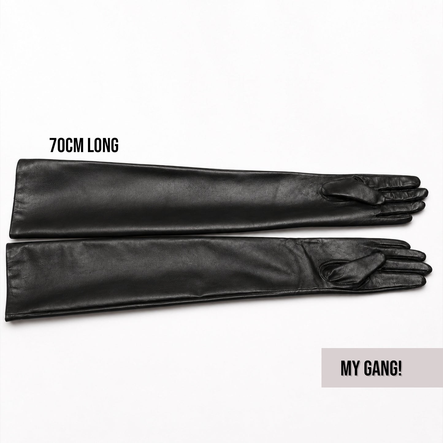 Men’s Genuine Leather Gloves, Custom Long Leather Gloves, Touchscreen Gloves, Thin Lining, Sizes S–XL, 35cm–80cm Lengths