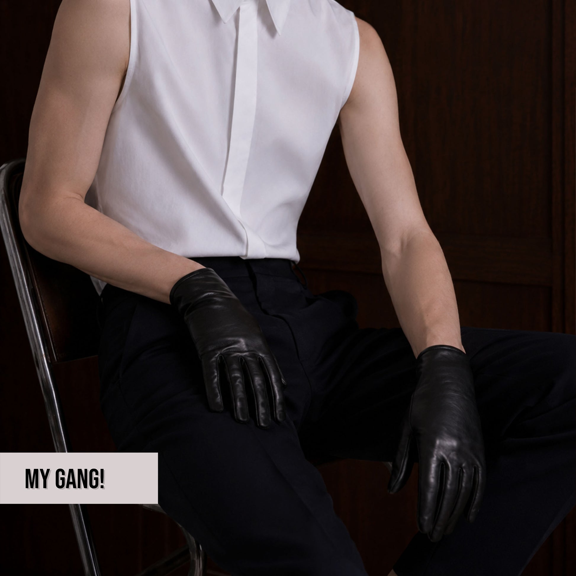 Men’s Genuine Leather Gloves, Custom Long Leather Gloves, Touchscreen Gloves, Thin Lining, Sizes S–XL, 35cm–80cm Lengths
