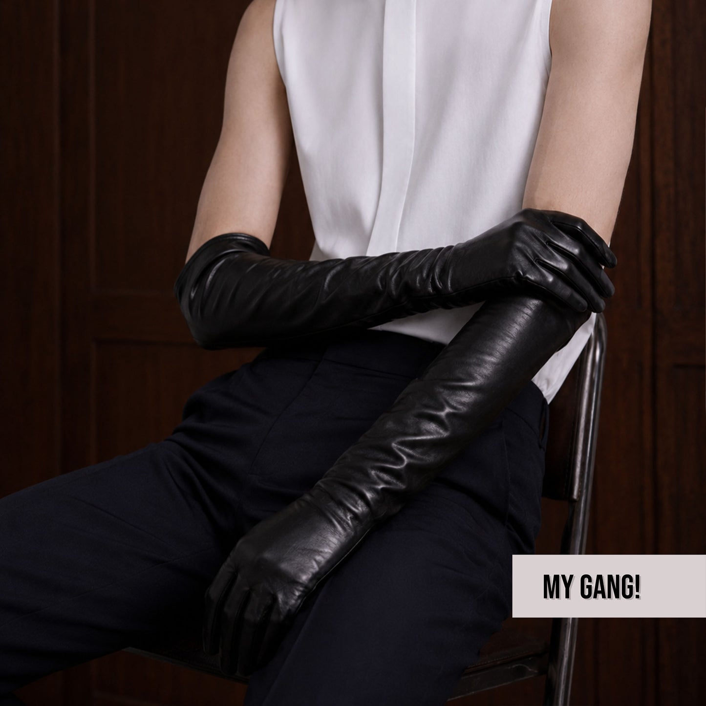 Men’s Genuine Leather Gloves, Custom Long Leather Gloves, Touchscreen Gloves, Thin Lining, Sizes S–XL, 35cm–80cm Lengths