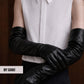 Men’s Genuine Leather Gloves, Custom Long Leather Gloves, Touchscreen Gloves, Thin Lining, Sizes S–XL, 35cm–80cm Lengths