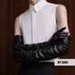 Men’s Genuine Leather Gloves, Custom Long Leather Gloves, Touchscreen Gloves, Thin Lining, Sizes S–XL, 35cm–80cm Lengths