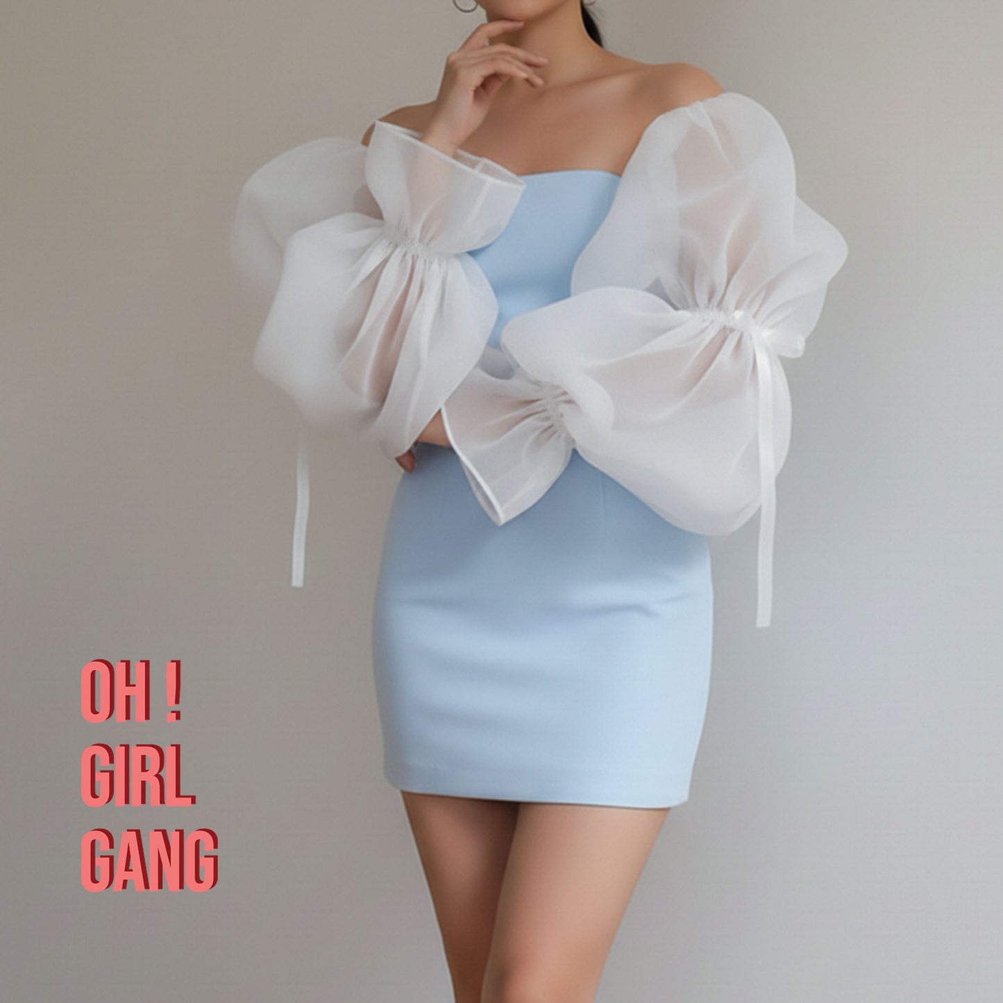 Boho Detachable Organza Sleeves with Ruffles (White, Ivory, Black)