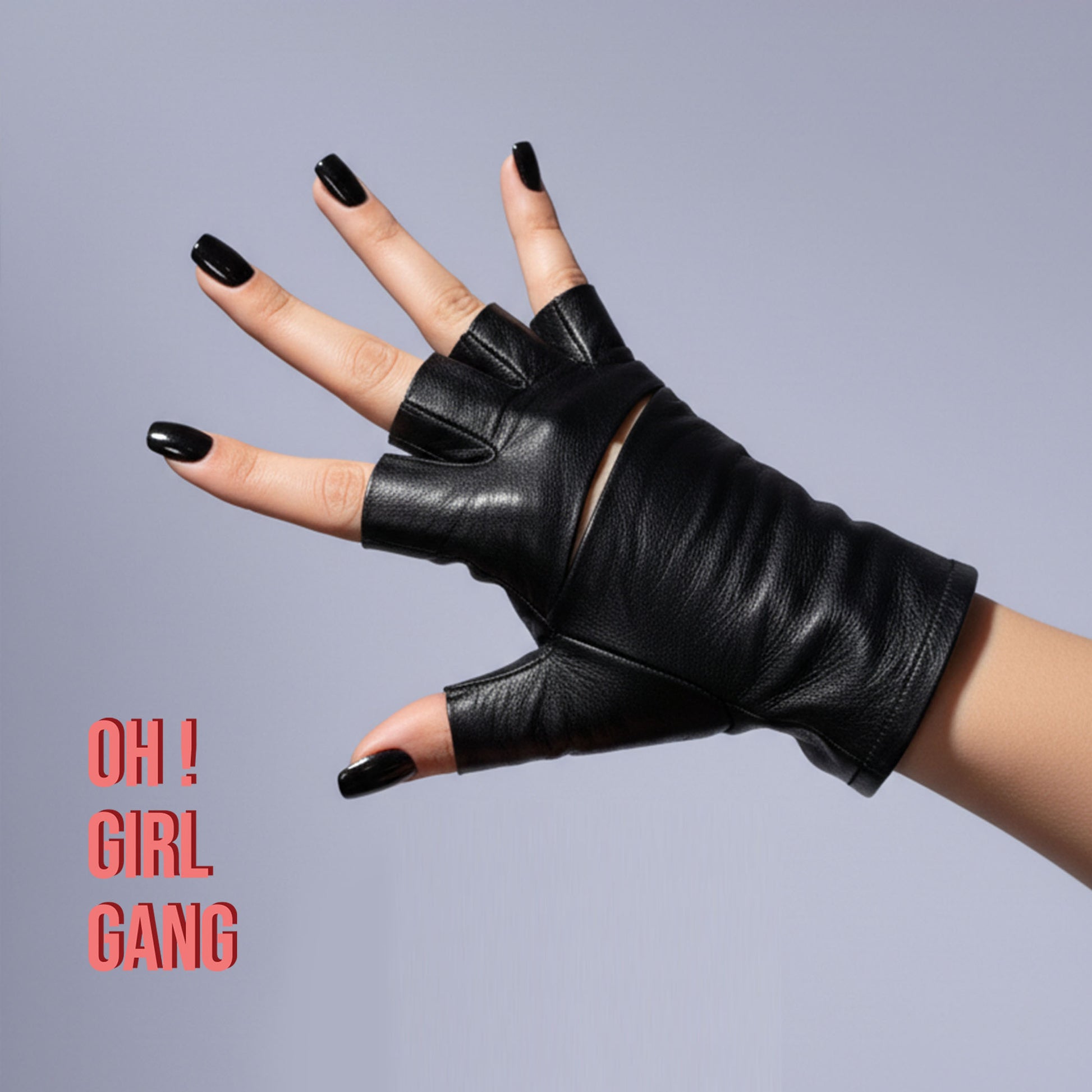 Half Fingers GENUINE LEATHER short gloves
