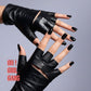 Half Fingers GENUINE LEATHER short gloves