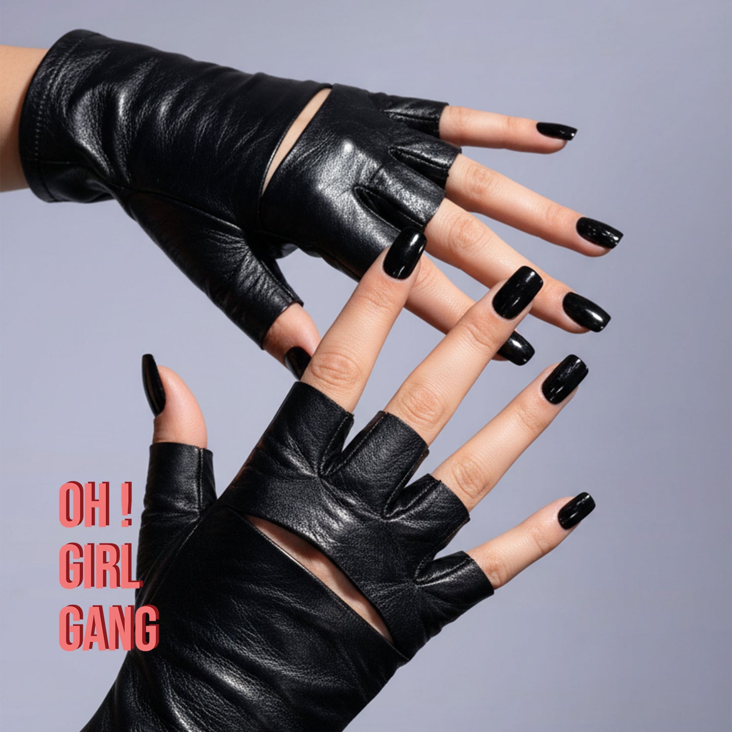 Half Fingers GENUINE LEATHER short gloves