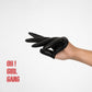 Black Genuine Leather Ultra Short Gloves – Half-Palm Accessory for Parties, festivals & Editorial Looks