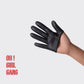 Black Genuine Leather Ultra Short Gloves – Half-Palm Accessory for Parties, festivals & Editorial Looks