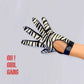 Leopard Print GENUINE LEATHER biker gloves with button ( Zebra print, Black, Brown Leather) Fine quality touch screen leather gloves. Driver