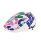 Sequin Alphabet Patchwork Colorful Letters Flat Cap