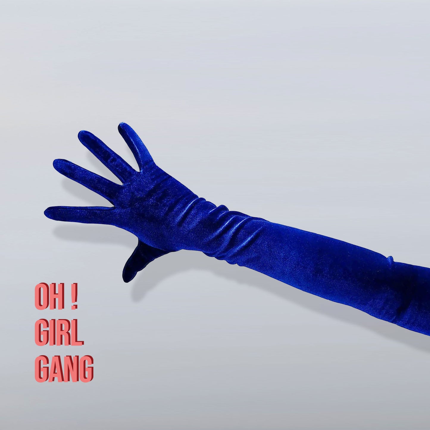 Navy Blue, Magenta, Red Opera Velvet Gloves