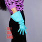 Teal Color Leather Opera Gloves (60cm, 70cm, 90cm)