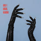 Metallic Black Spandex Long Opera Gloves with Silver Nails- the Little Devil Gloves