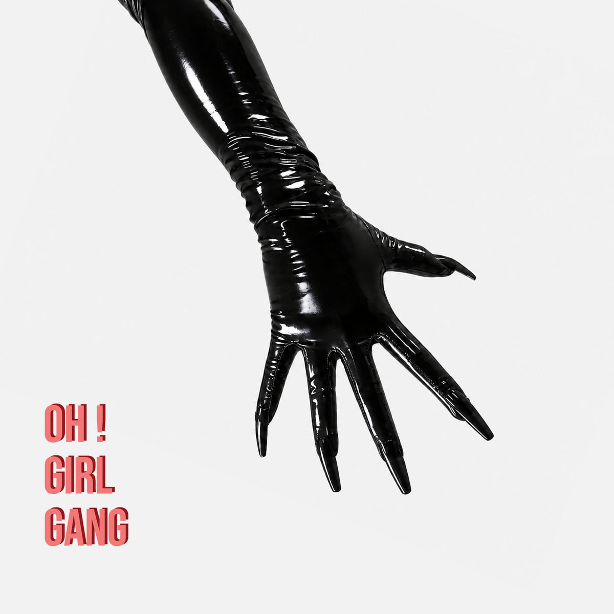Black Nails Spandex Opera Gloves