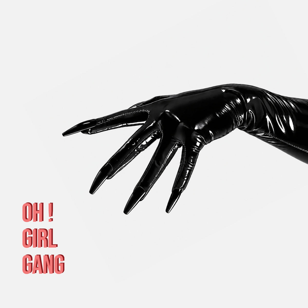 Black Nails Spandex Opera Gloves