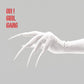 White Velvet Opera Gloves with Long Velvet Nails