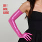 Pink Nails Spandex Opera Gloves