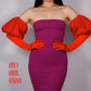 Red Puff Bridal Opera Gloves (Satin)