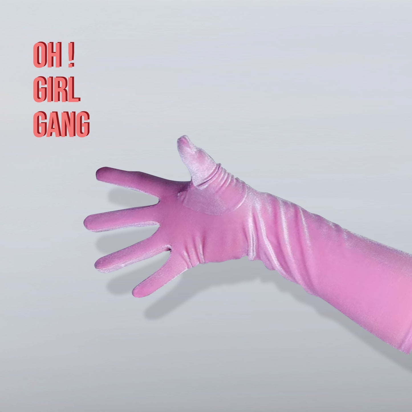Pink Opera Gloves with Multiple Colors (70cm)