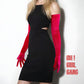 Blue, Magenta, Red Opera Velvet Gloves ( 70cm )
