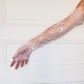 Elegant White Lace Fingerless Gloves – Bridal / Party / Opera Style