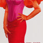 90cm red puff-tulle opera gloves add runway-level drama to gowns, cocktail dresses, bridal and prom looks. Sheer, lightweight, handmade, with optional custom sizing.
