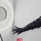Space Age party: Puffy full length gloves (100cm)