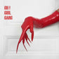 Red Long Nails Spandex Opera Gloves | Hot Red Long Devils Gloves, Drag queen, Raves, Concert Festival Stage, Costume Gloves with Nails