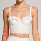 Rose Corset Top | Floral Bustier Crop Top | Party, Club, Festival Look