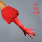 Pink Puff Bridal Opera Gloves (Satin)