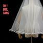 Bridal Wavy Horsehair Edge Veil – Single-Layer Sheer Tulle, 135–175 cm, Vintage “Fishbone” Wave, Engagement/Photoshoot Headpiece