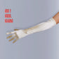 Lavender Satin Opera Gloves (50cm), Rose pink Satin Gloves, Butter yellow Satin Gloves, Purple, Light blue, Evening party bridal gloves. oh girl gang gloves