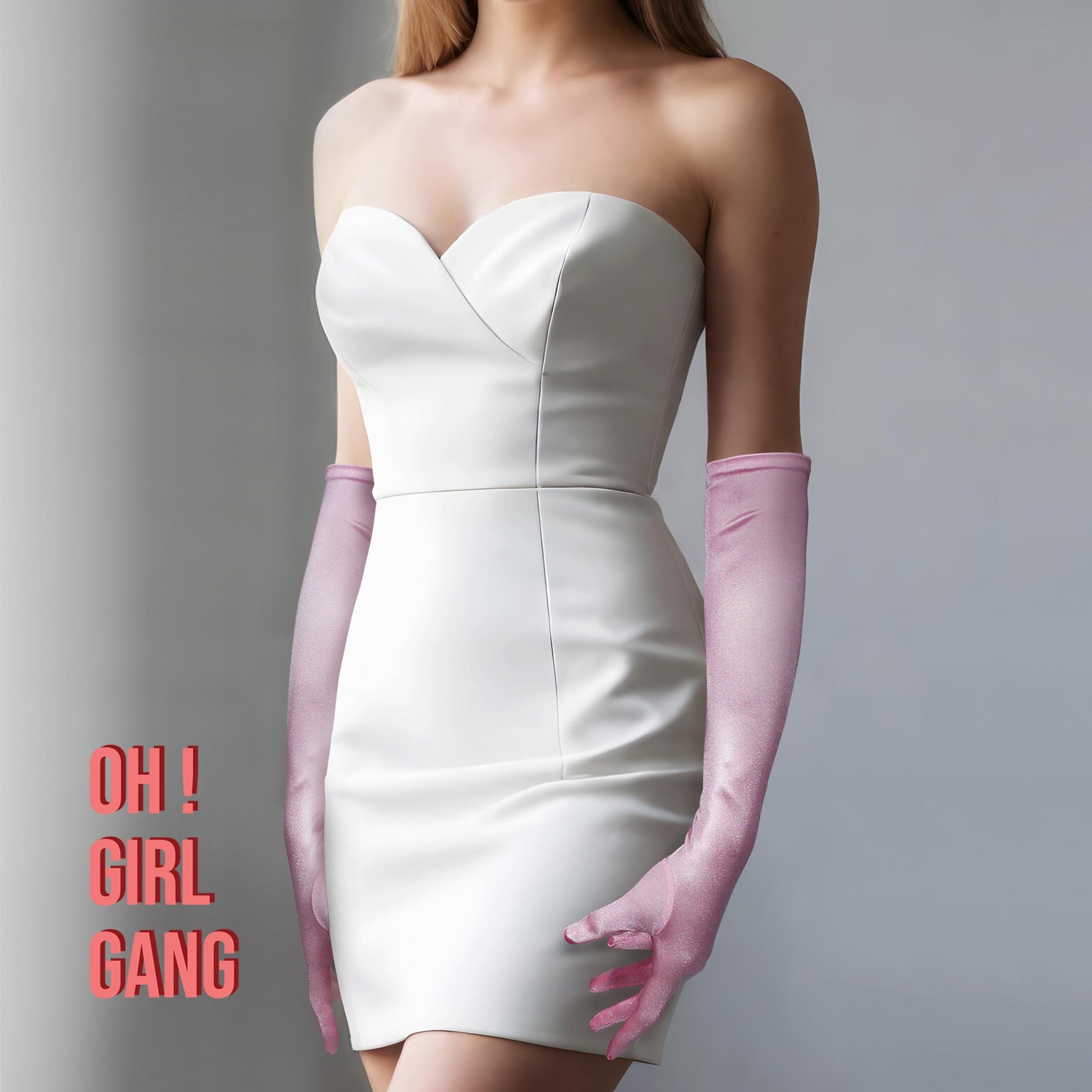 Lavender Satin Opera Gloves (50cm), Rose pink Satin Gloves, Butter yellow Satin Gloves, Purple, Light blue, Evening party bridal gloves. oh girl gang gloves