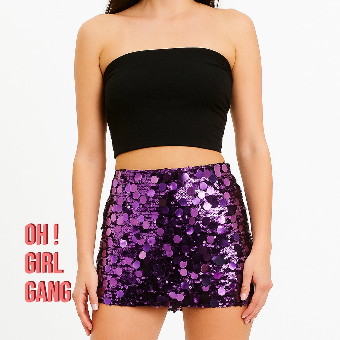 Sequin Mini Skirt