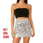 Sequin Mini Skirt