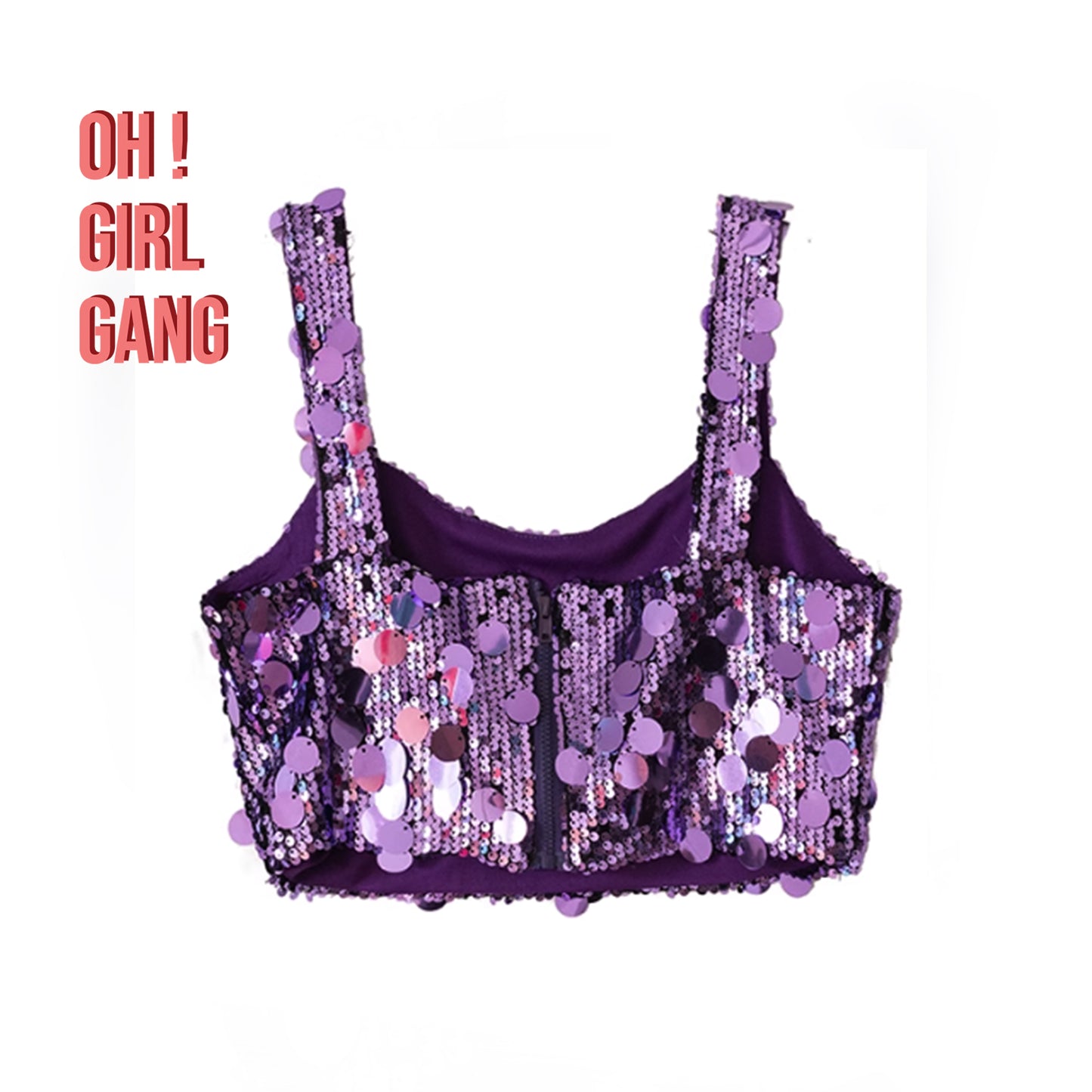 #SequinTop #CroppedTop #BlingTop #FestivalOutfit #PartyWear #RaveStyle #ConcertLook #Clubwear #Y2KTop #StatementStyle #OhGirlGang #GlamFashion #BlingBling #GlitterTop #NightOutLook #OneSizeTop #ColorfulGlam