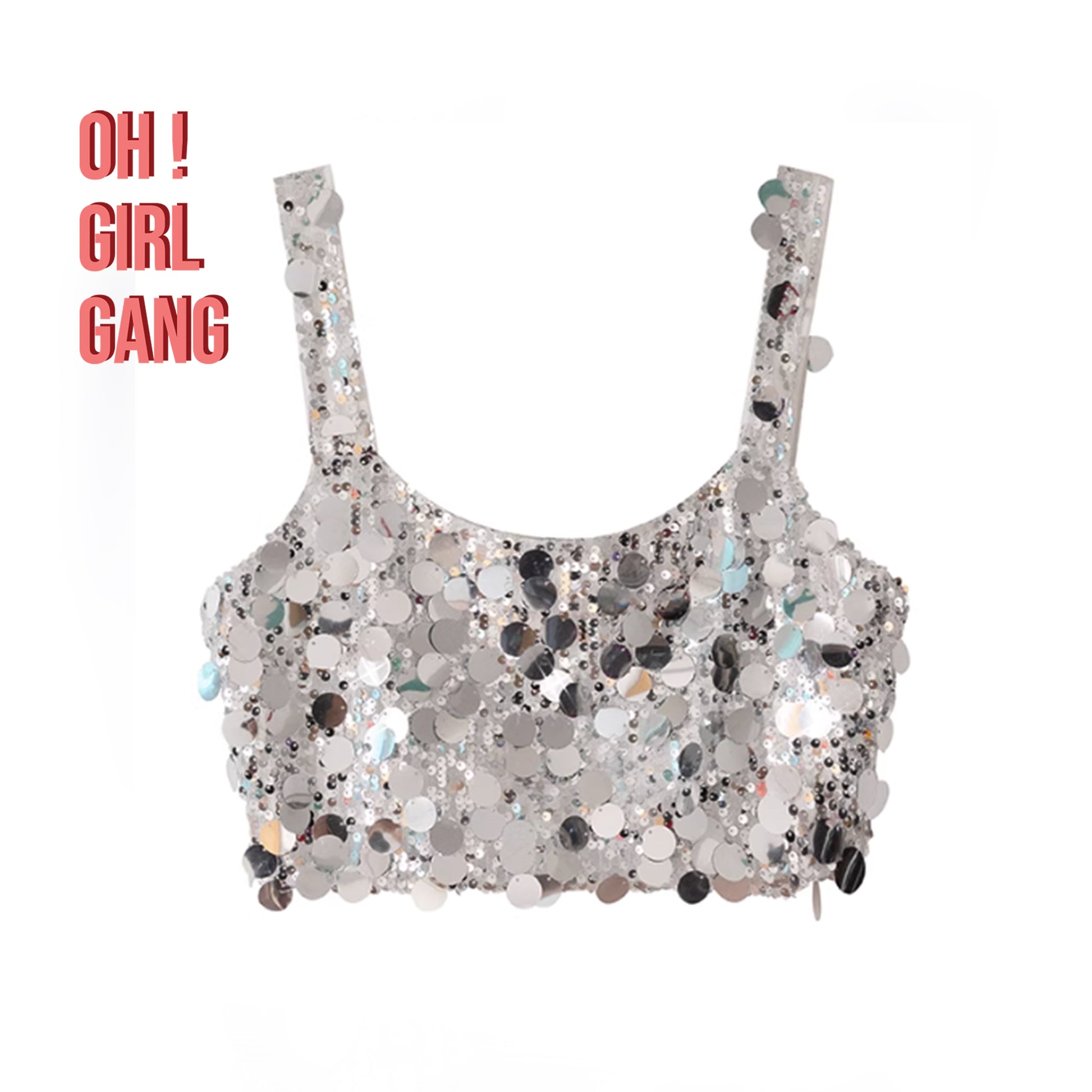 #SequinTop #CroppedTop #BlingTop #FestivalOutfit #PartyWear #RaveStyle #ConcertLook #Clubwear #Y2KTop #StatementStyle #OhGirlGang #GlamFashion #BlingBling #GlitterTop #NightOutLook #OneSizeTop #ColorfulGlam