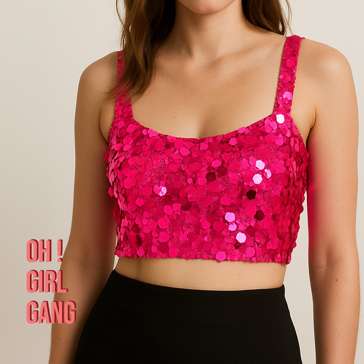 #SequinTop #CroppedTop #BlingTop #FestivalOutfit #PartyWear #RaveStyle #ConcertLook #Clubwear #Y2KTop #StatementStyle #OhGirlGang #GlamFashion #BlingBling #GlitterTop #NightOutLook #OneSizeTop #ColorfulGlam