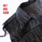 Sparkly Denim Vest | Sleeveless Glitter Button-Up Jacket |
