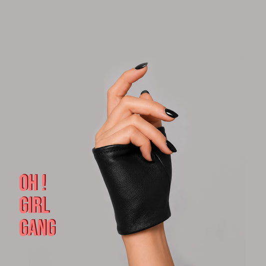 ♡ Genuine Leather Fingerless Gloves