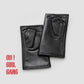 Genuine Leather Half Finger Short Gloves - Sizes S–XXL 15cm Long