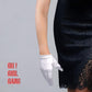 White Satin Short Gloves